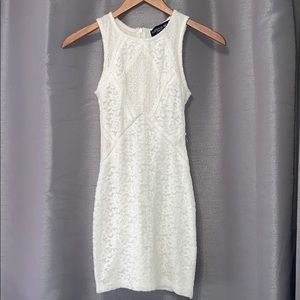 Topshop Petite Lace Detailed Bodycon Dress